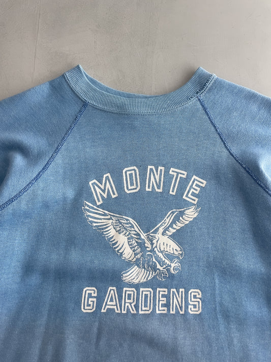 70's Faded Monte Gardens Raglan Sweatshirt [L]