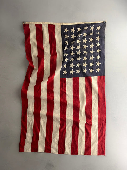 Faded 48 Star U.S.A. Flag
