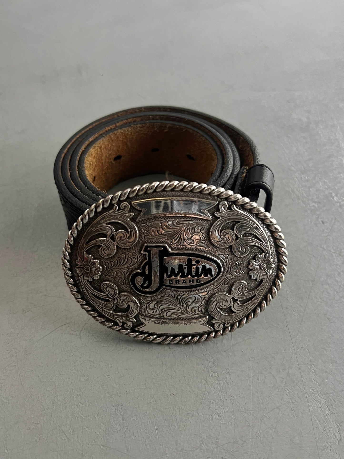 Hand-Tooled Justin Belt [38"-42"]