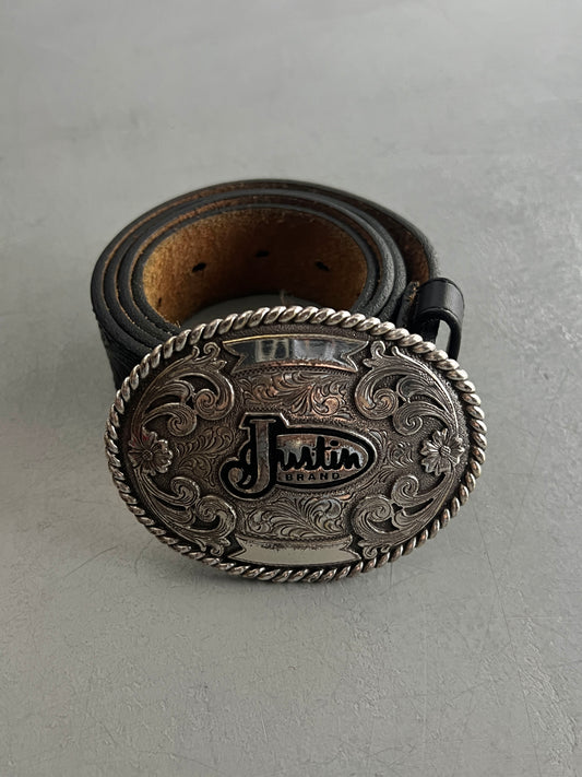 Hand-Tooled Justin Belt [38"-42"]