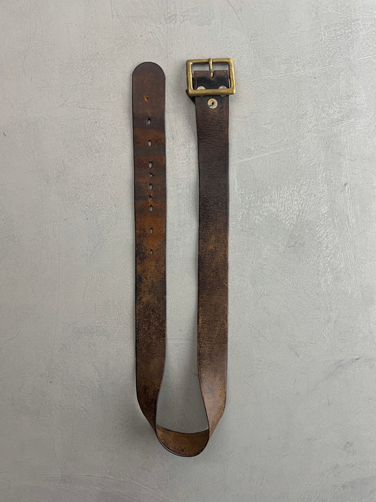 Brass Buckle Belt [29.5"-37.5"]