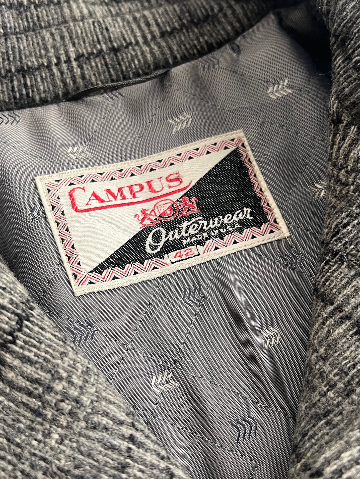 60's Campus Wool Coat [L]