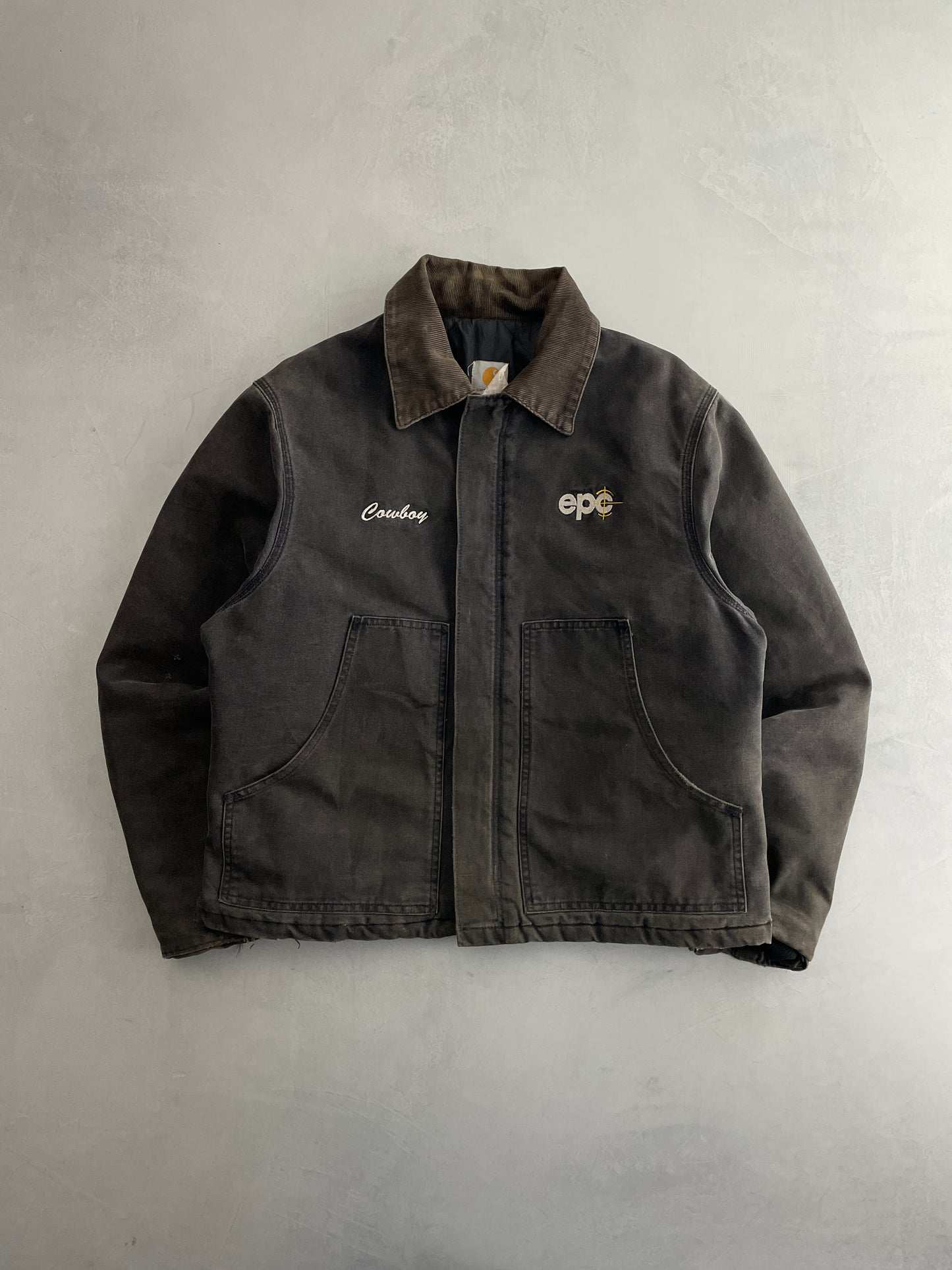 Faded "Cowboy" Carhartt Jacket [L]