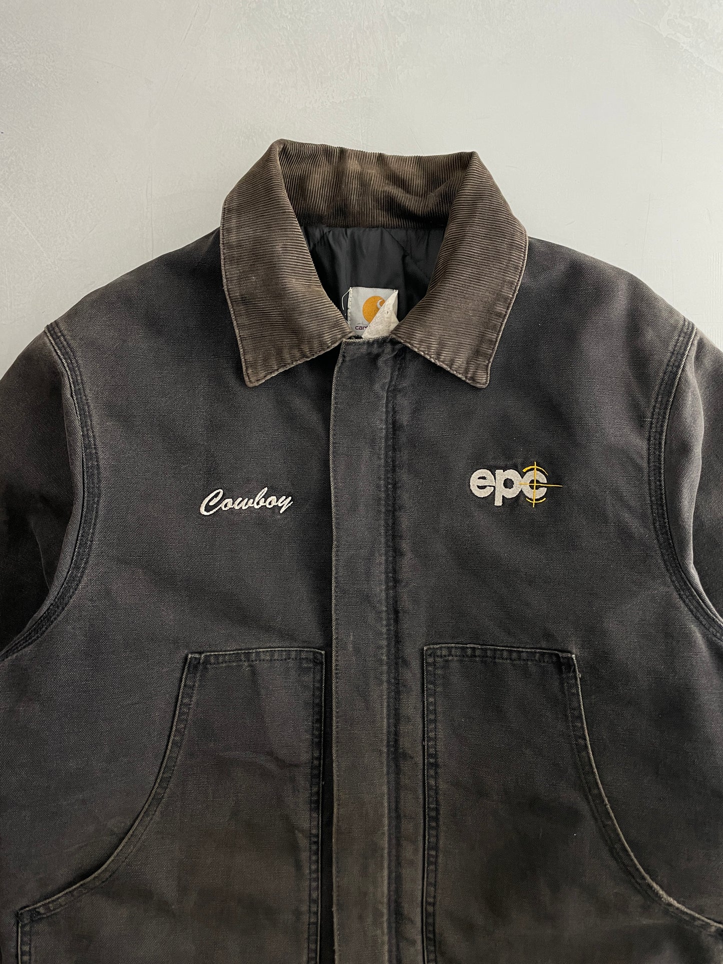 Faded "Cowboy" Carhartt Jacket [L]