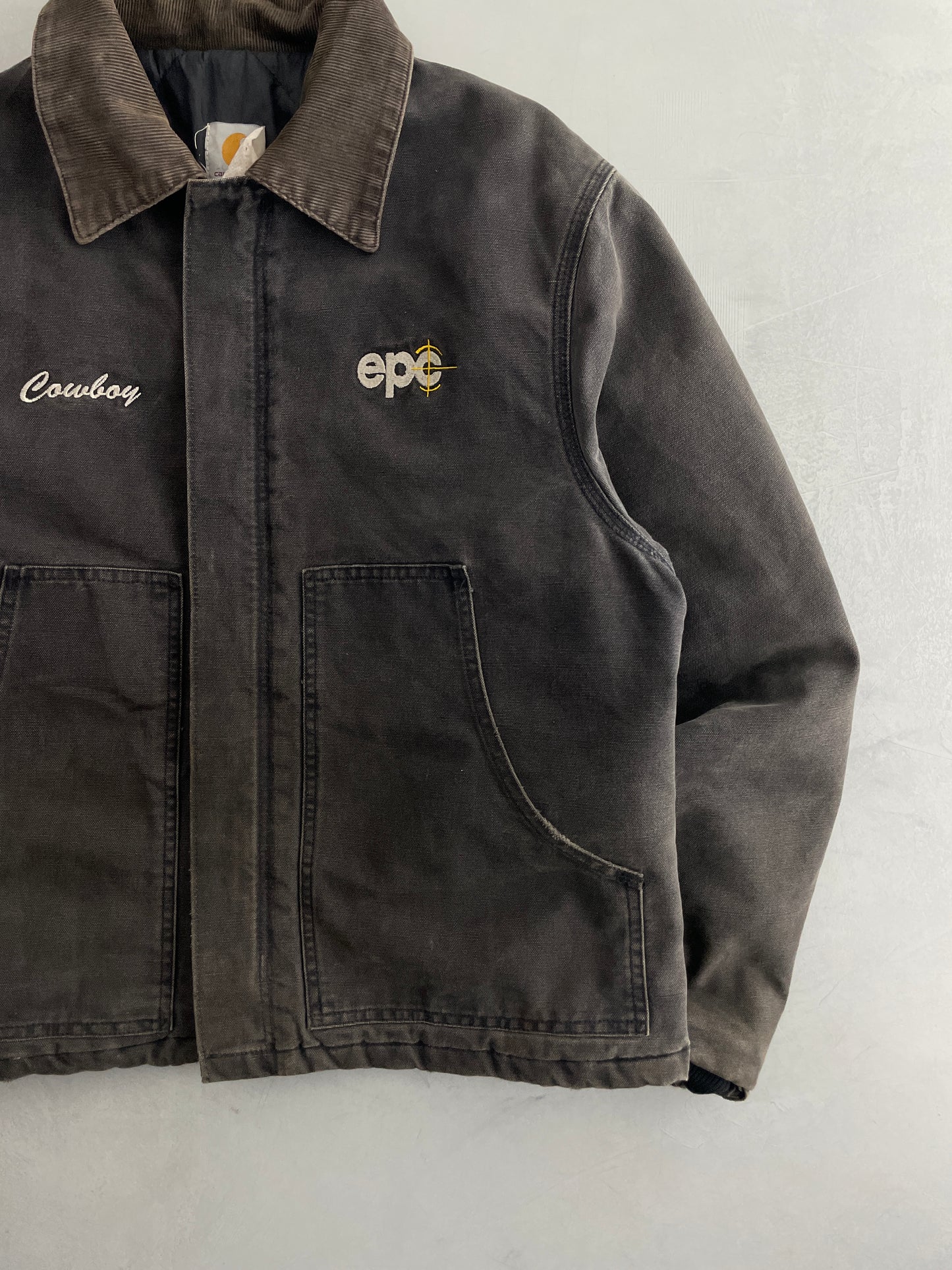 Faded "Cowboy" Carhartt Jacket [L]