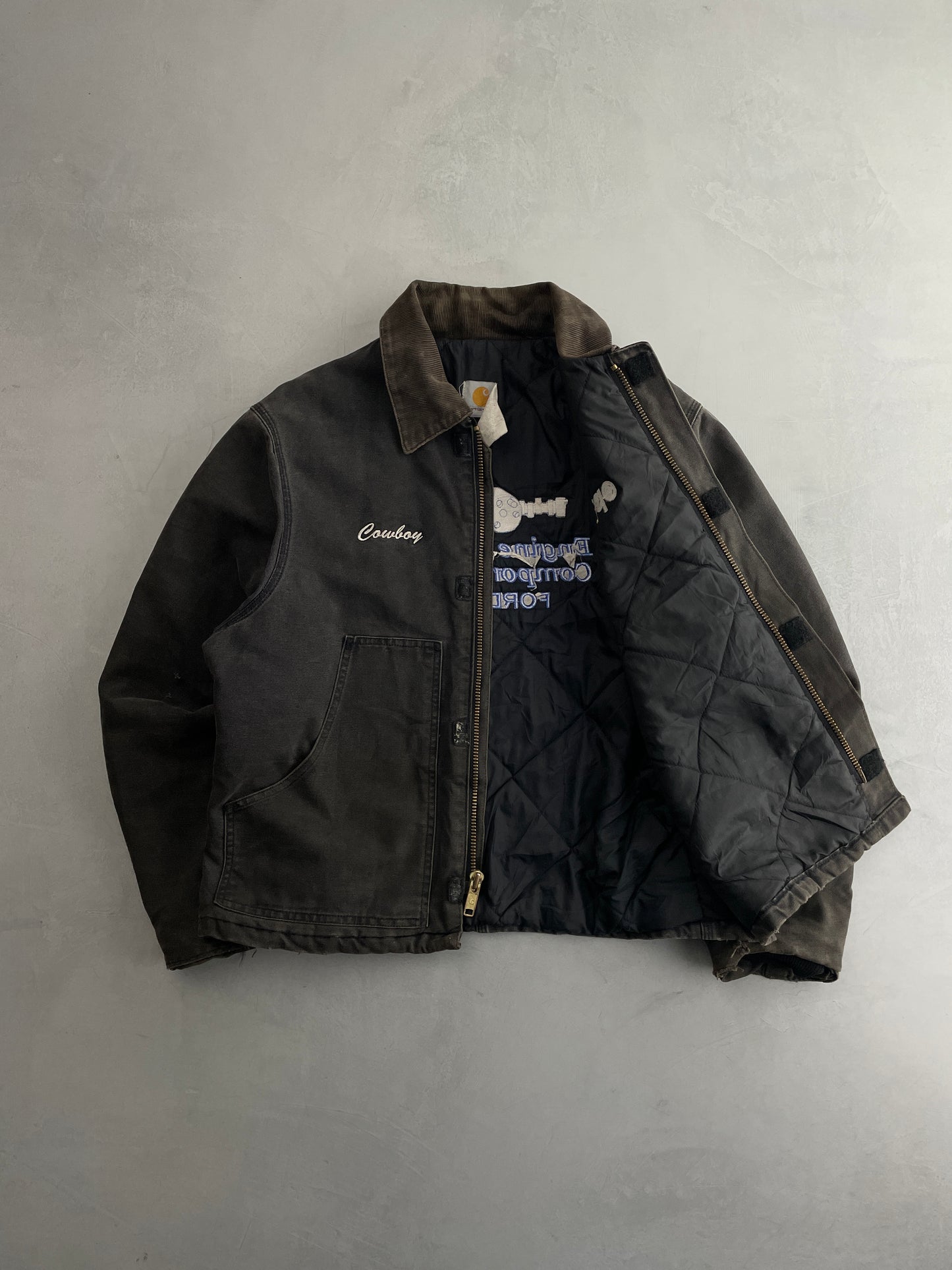 Faded "Cowboy" Carhartt Jacket [L]