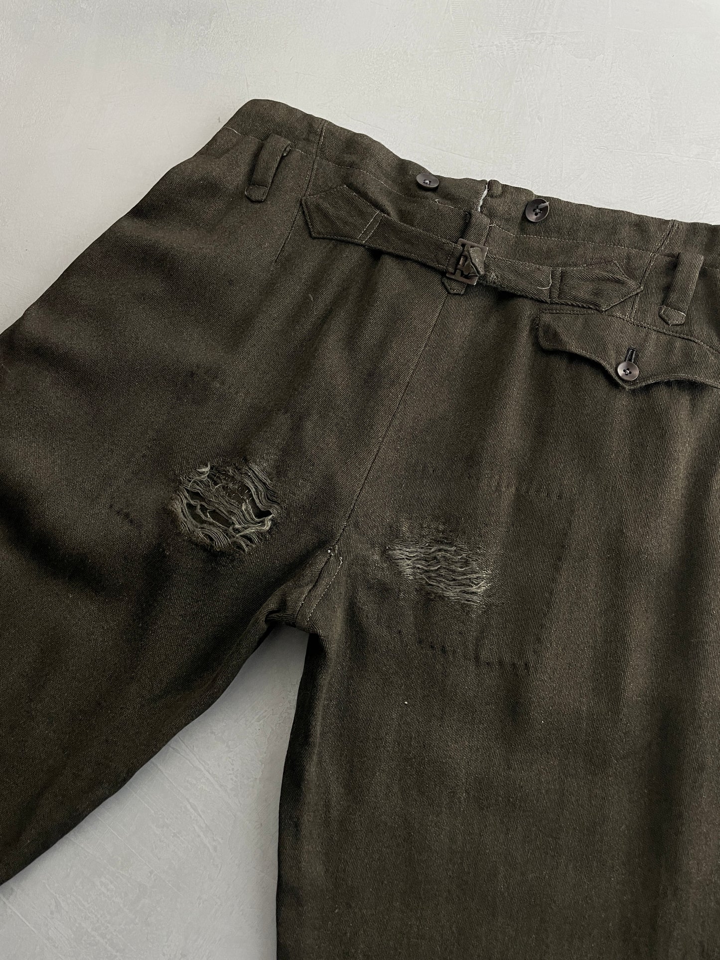 1940's Overdyed Japanese Buckle Back Pants [32"]