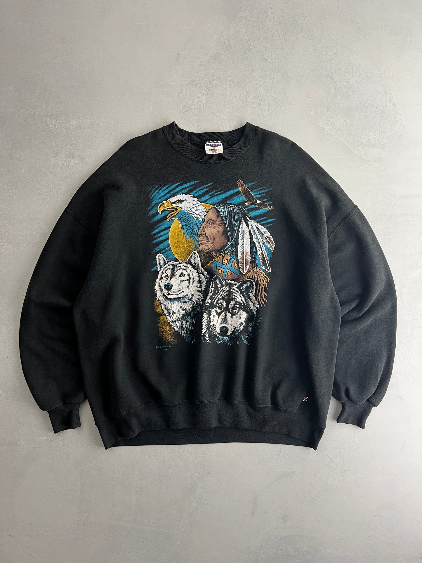 Faded Native American Sweatshirt [XL/2XL]