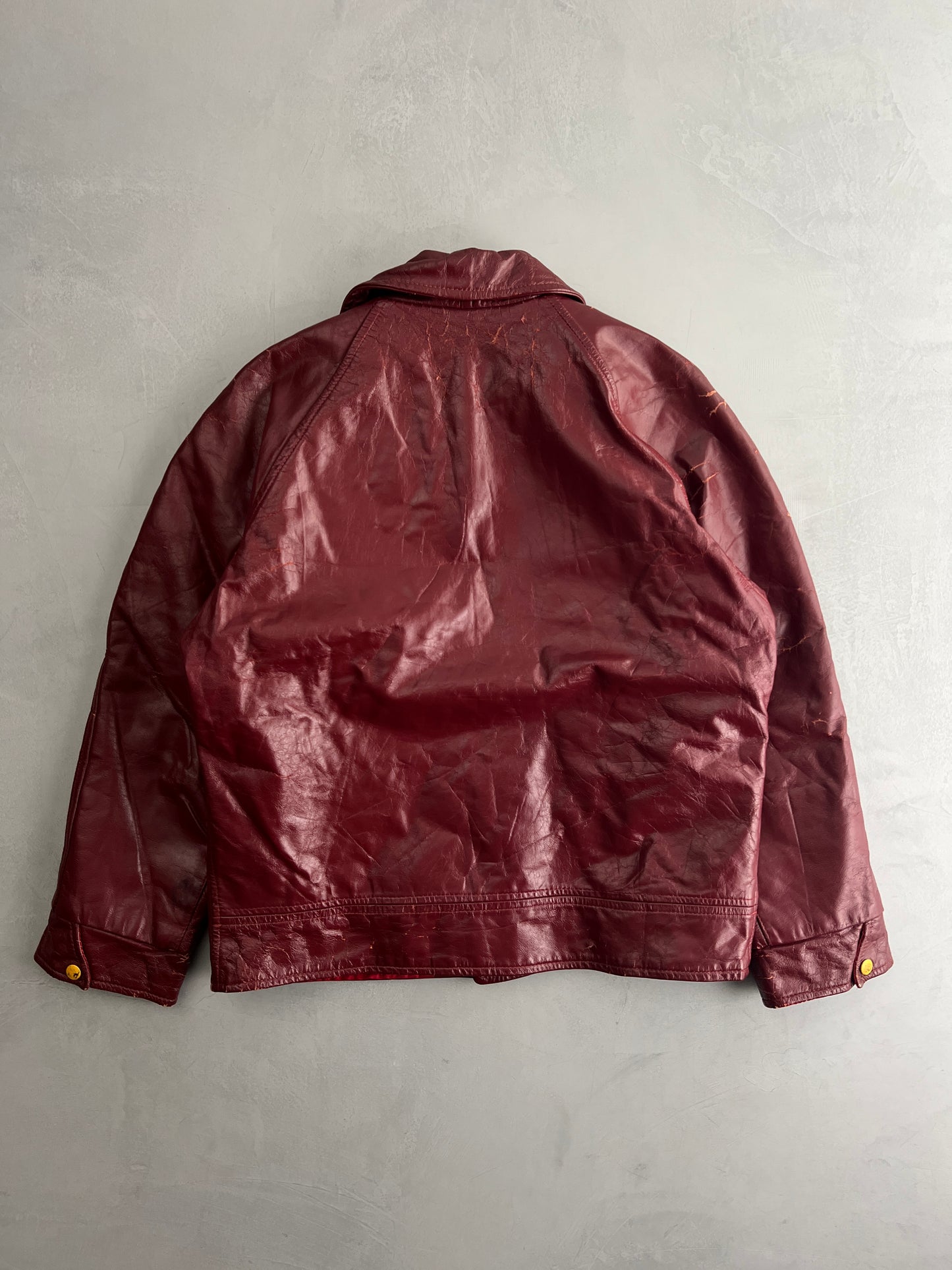50's / 60's K.T.L. Transport Leather Jacket [L]