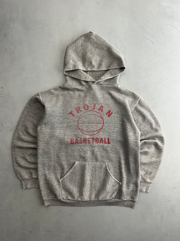 70's Trojan Basketball Hoodie [M]