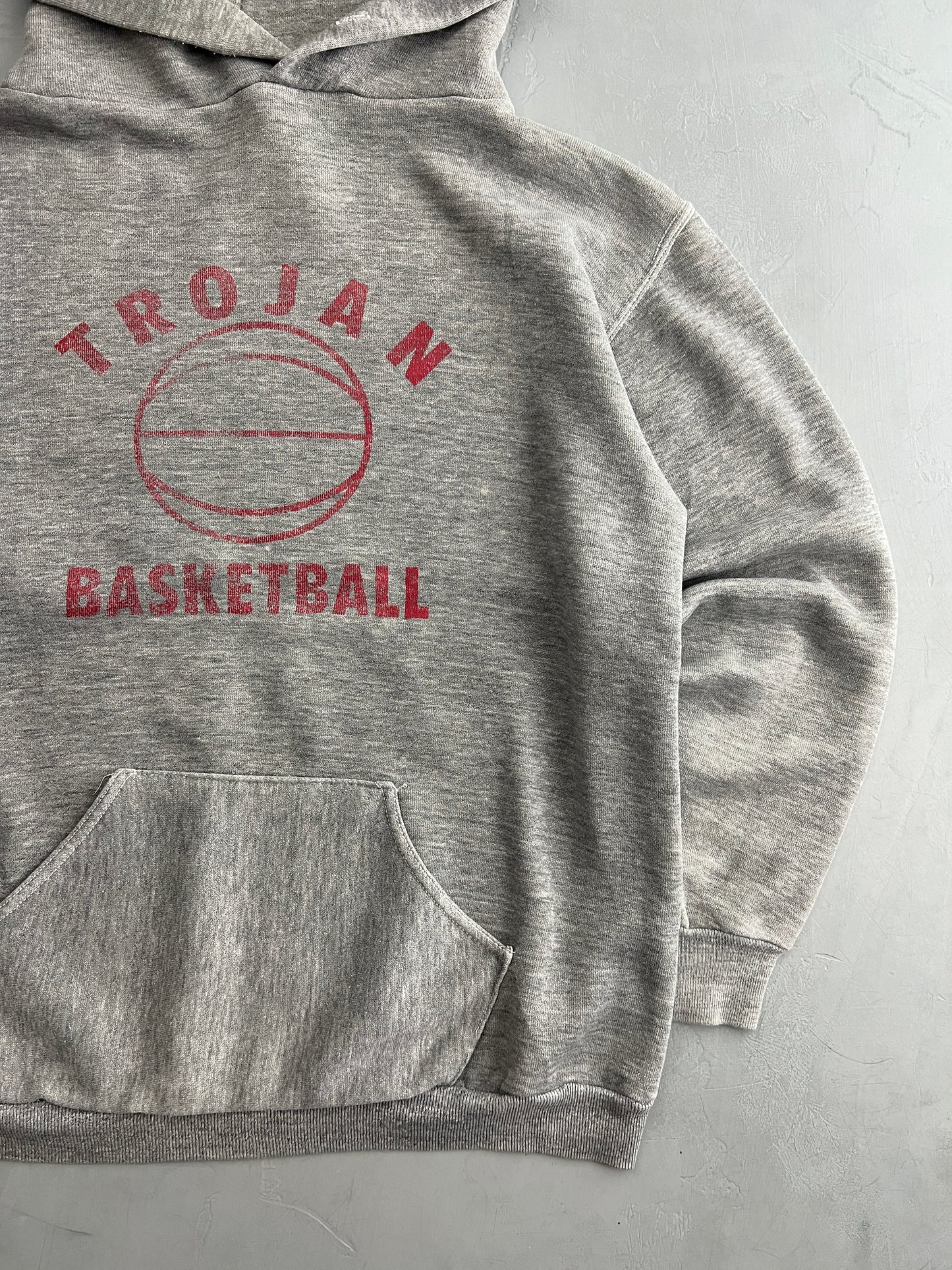 70's Trojan Basketball Hoodie [M]