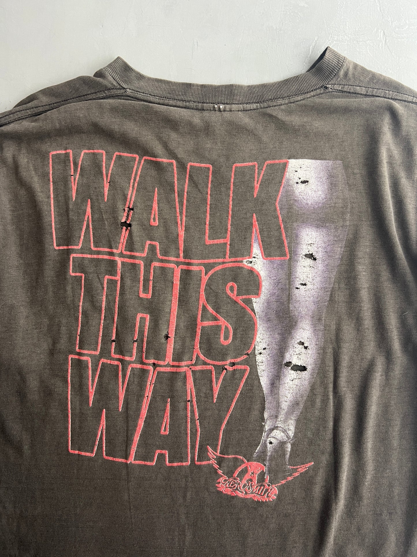 '88 Thrashed Aerosmith 'Walk This Way' Tee [XL]