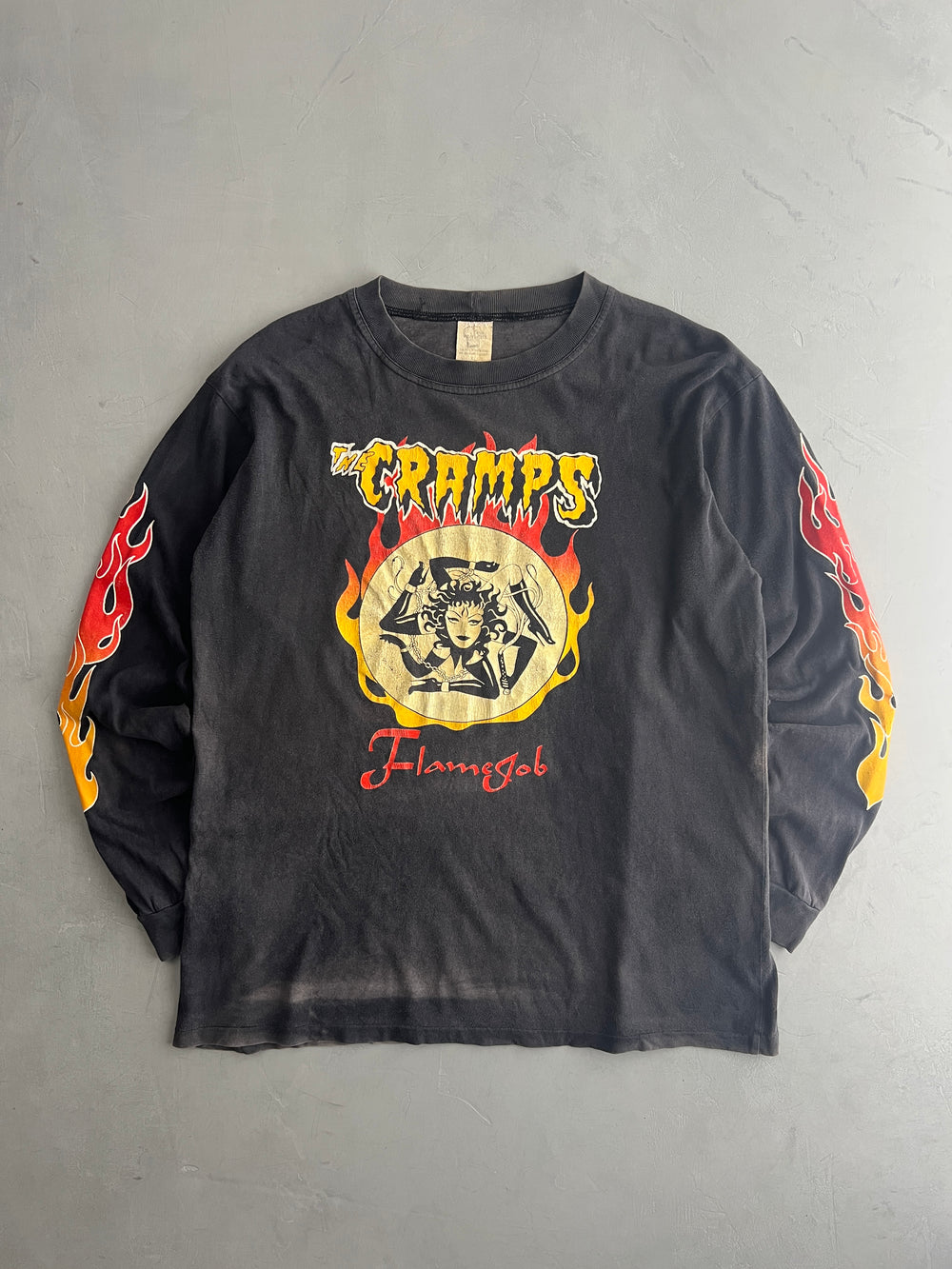 '94 Cramps 'Flame Job' Long Sleeve Tee [XL]