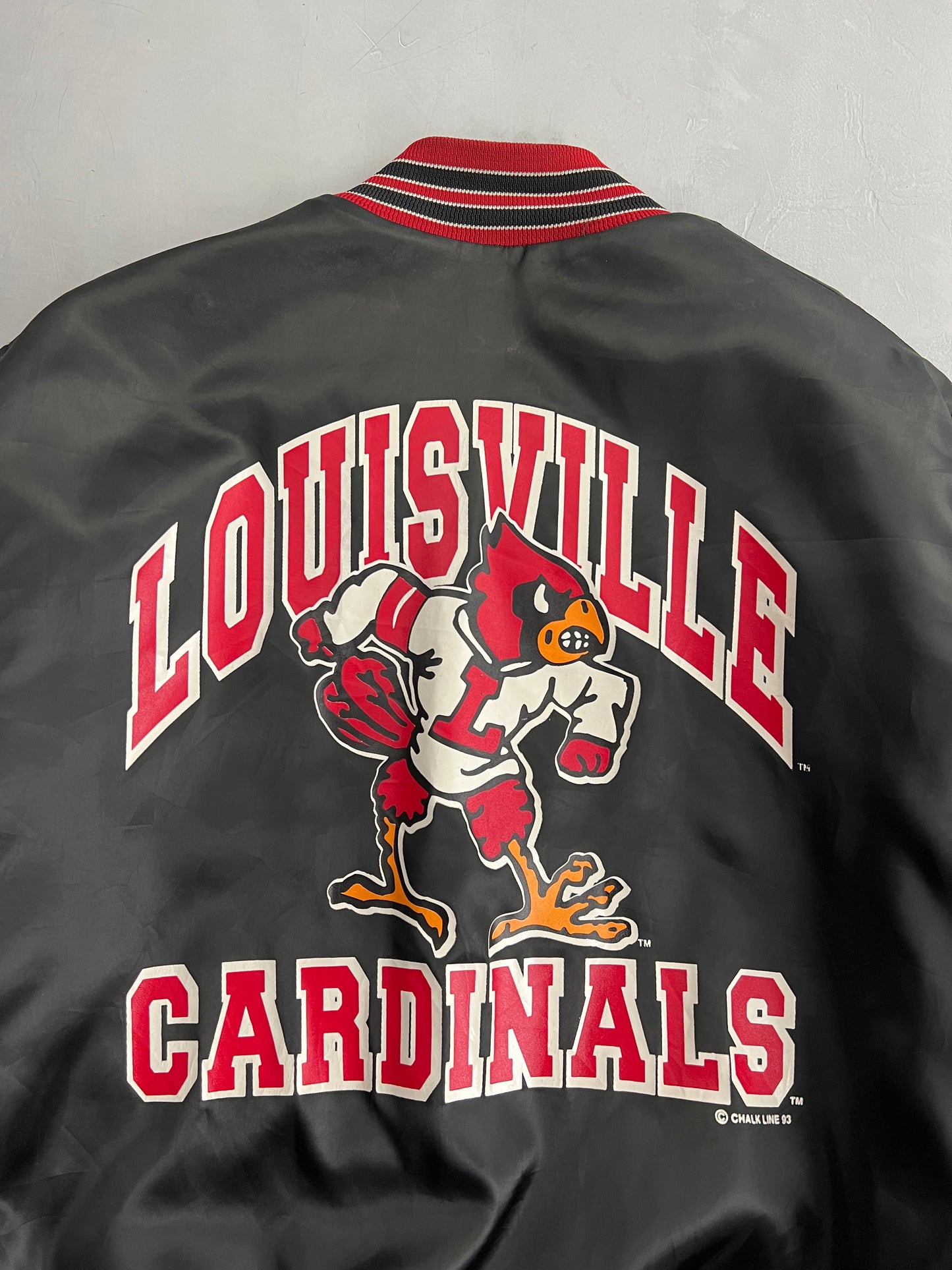 Louisville Cardinals Satin Bomber [L]