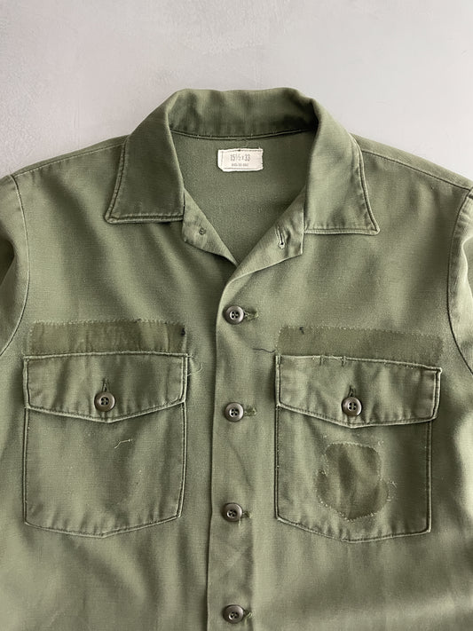 Sun-faded OG-107 U.S. Army Shirt [M/L]