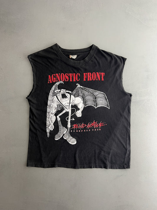 '92 Agnostic Front 'Blind Justice' European Tour Tee [L/XL]