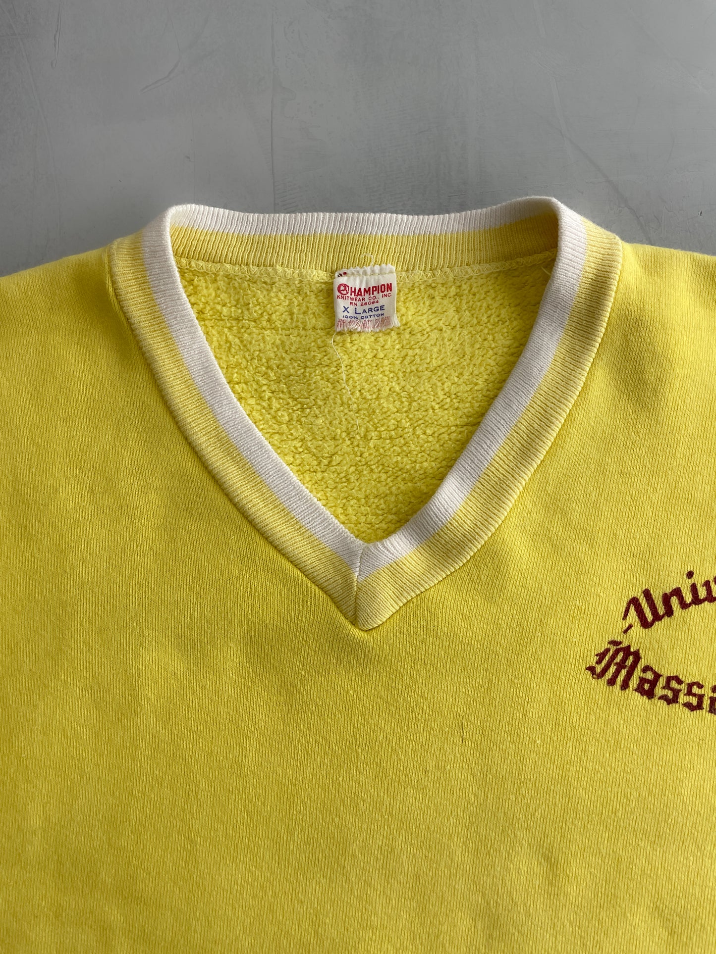 60's Champion Running Man Umass Sweatshirt [L]