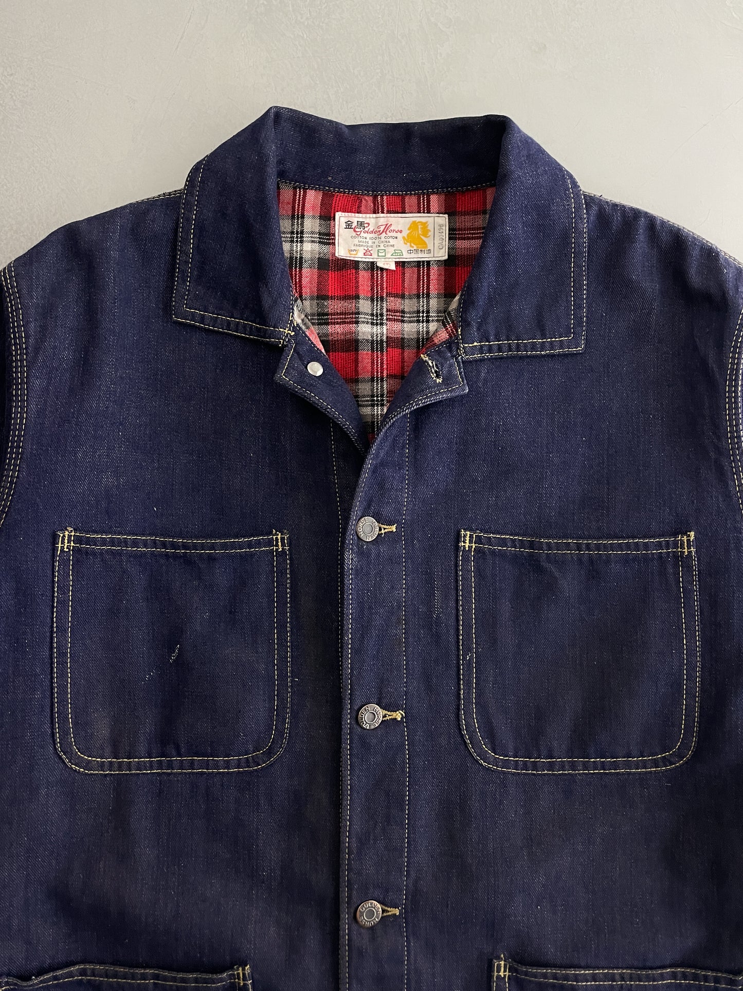 Golden Horse Flannel Lined Chore Jacket [L]