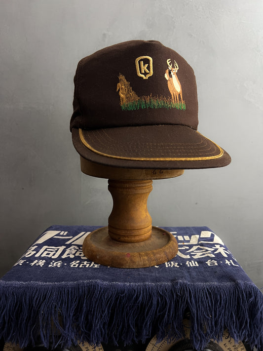 Deer Embroidery Cap