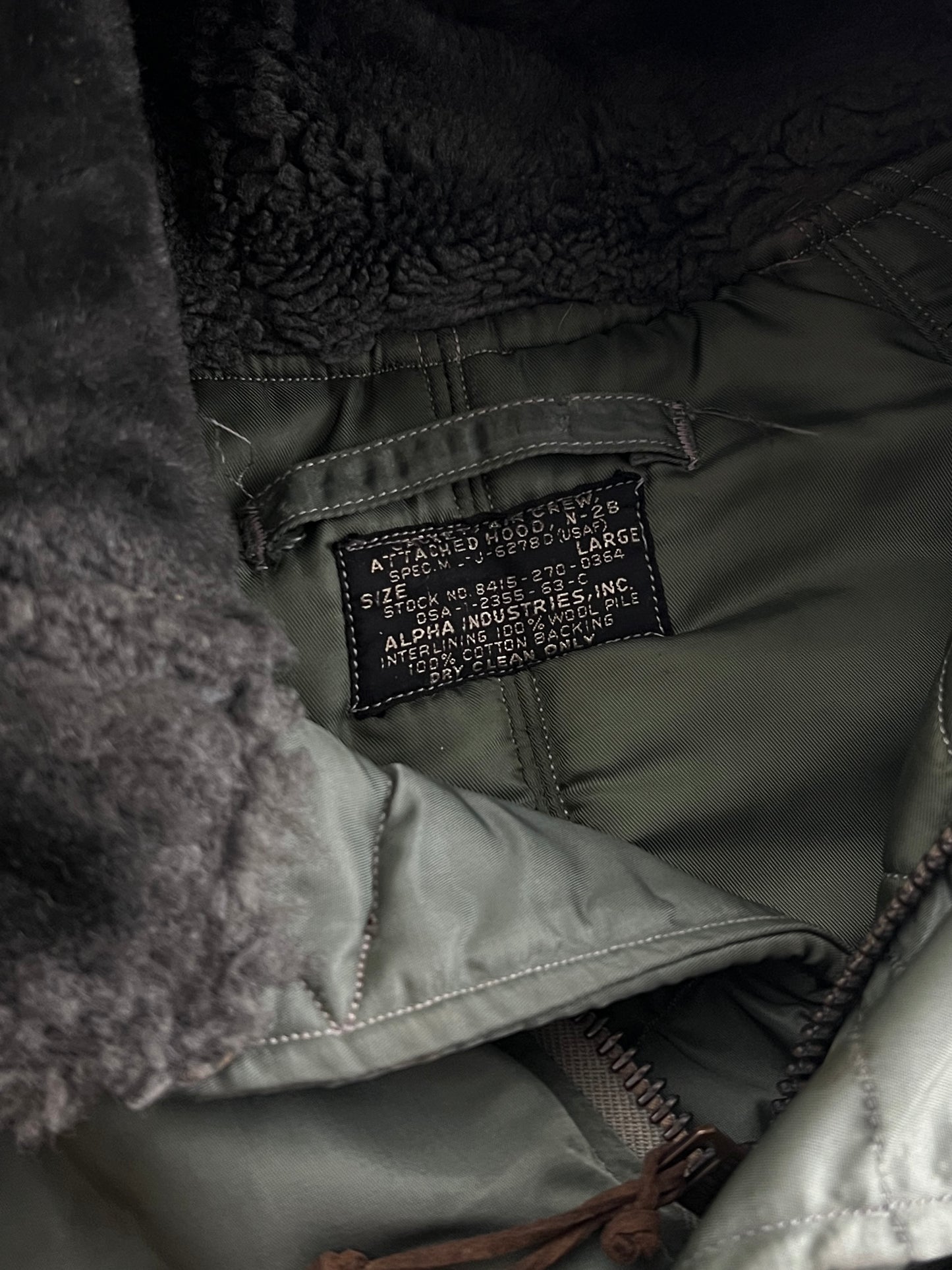 60's Alpha Industries N-2B Flight Jacket [L]