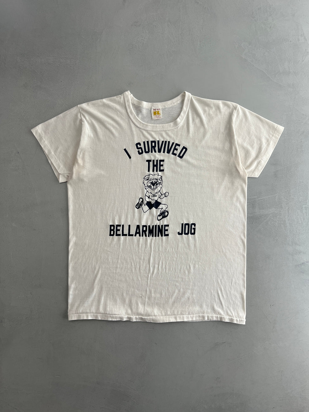 70's Russel Athletic Bellarmine Jog Tee [L]