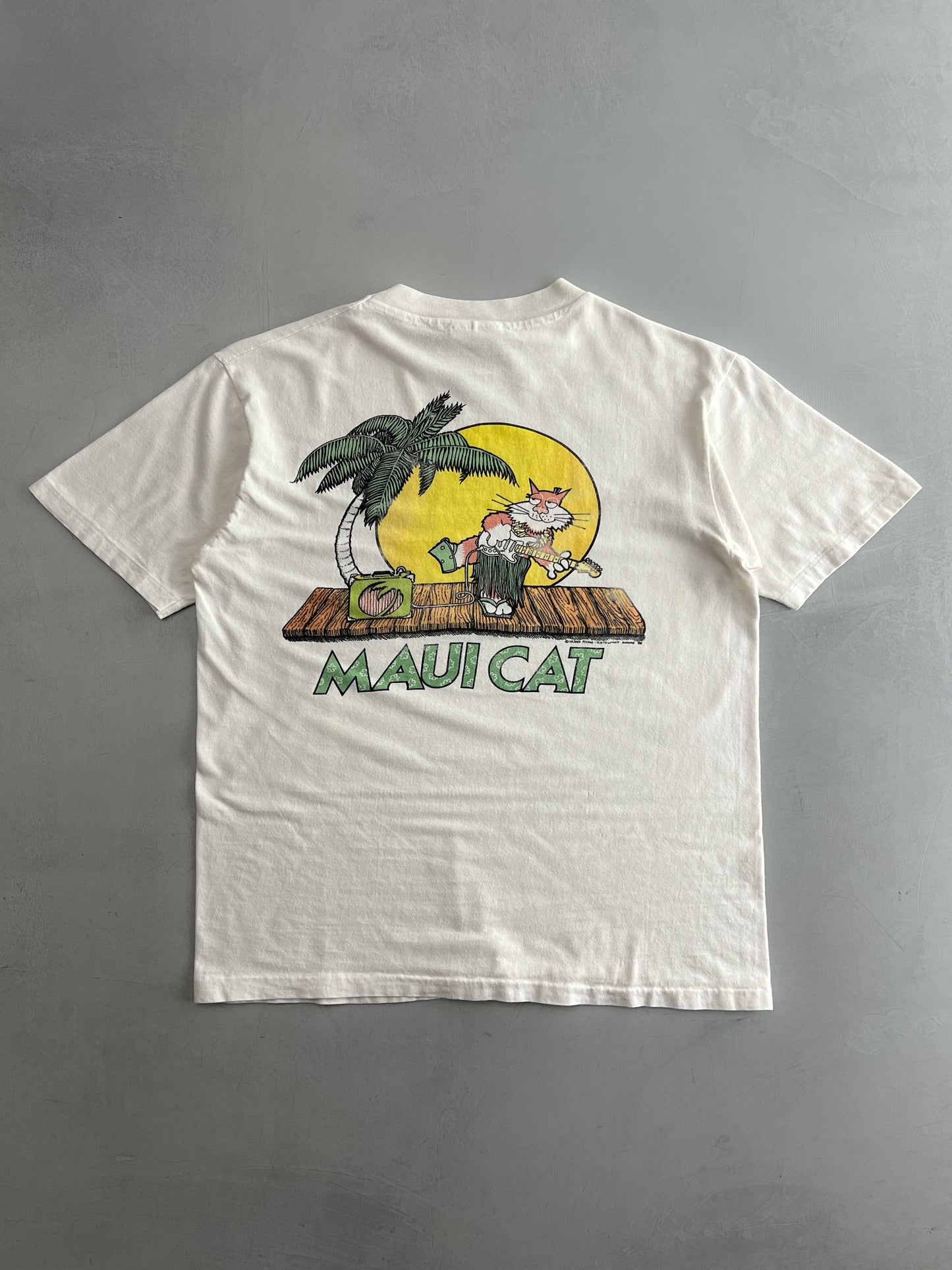 80's Maui Cat Tee [M]