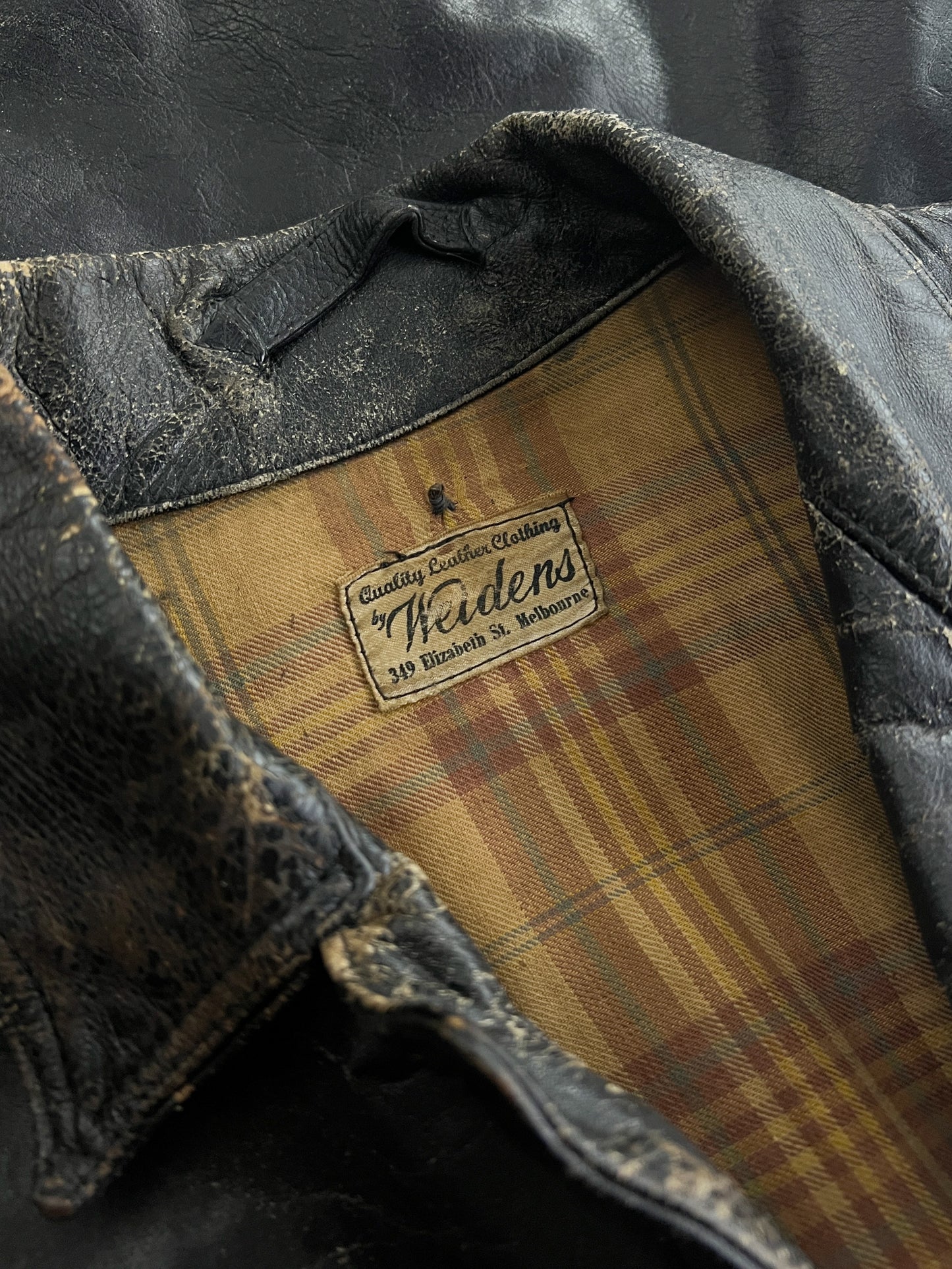 1950's Australian Made Weldens Leather Jacket [L]