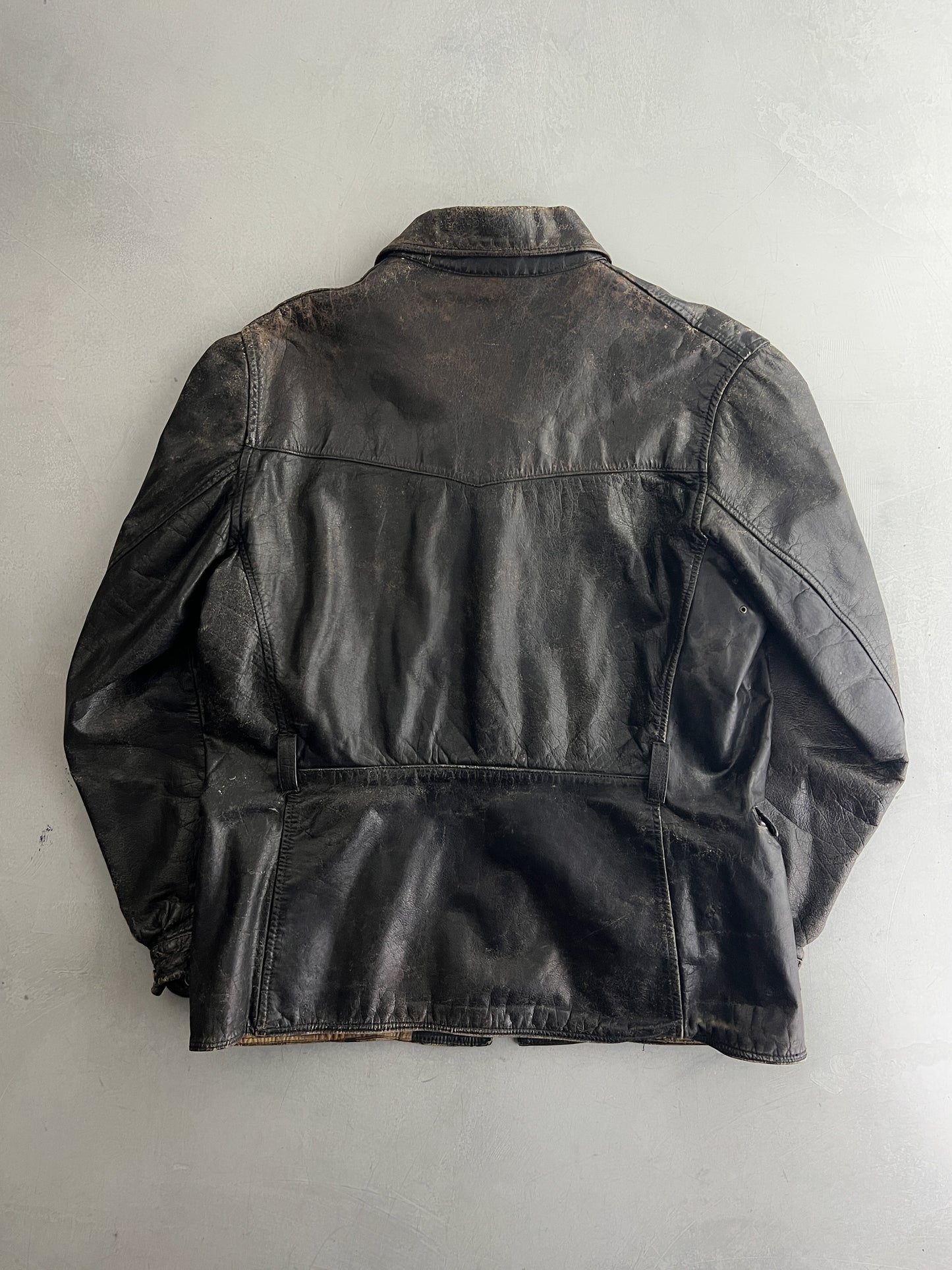 1950's Australian Made Weldens Leather Jacket [L]
