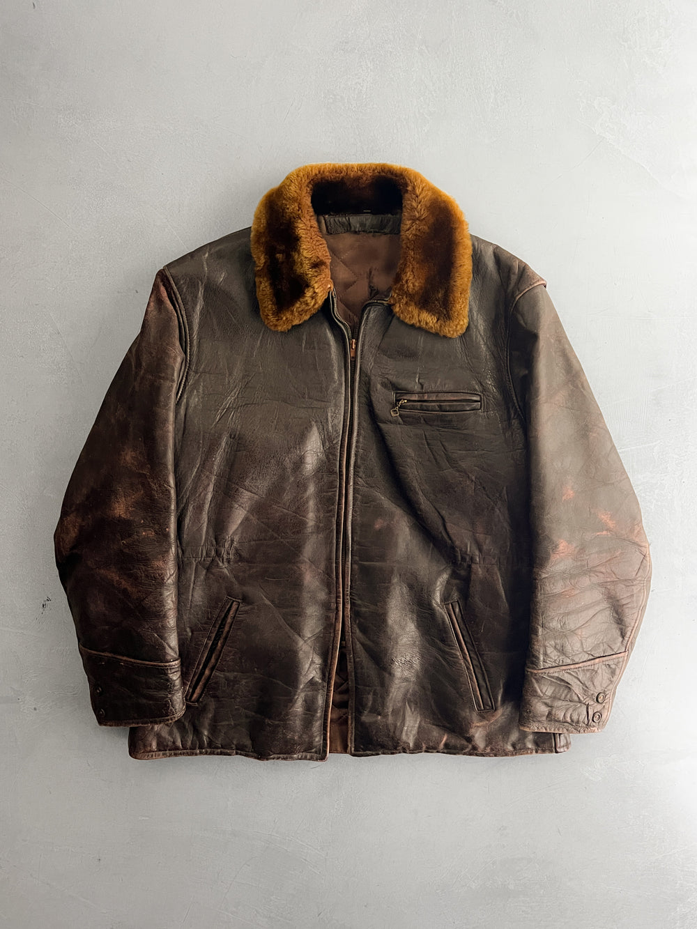 1940's Horse Hide Townsmen Motorcycle Jacket [L]