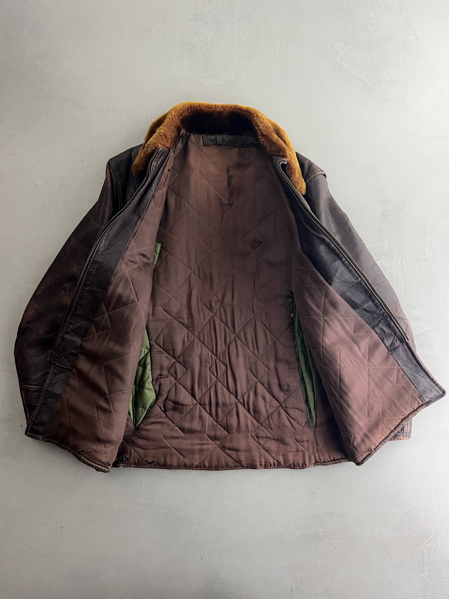 1940's Horse Hide Townsmen Motorcycle Jacket [L]
