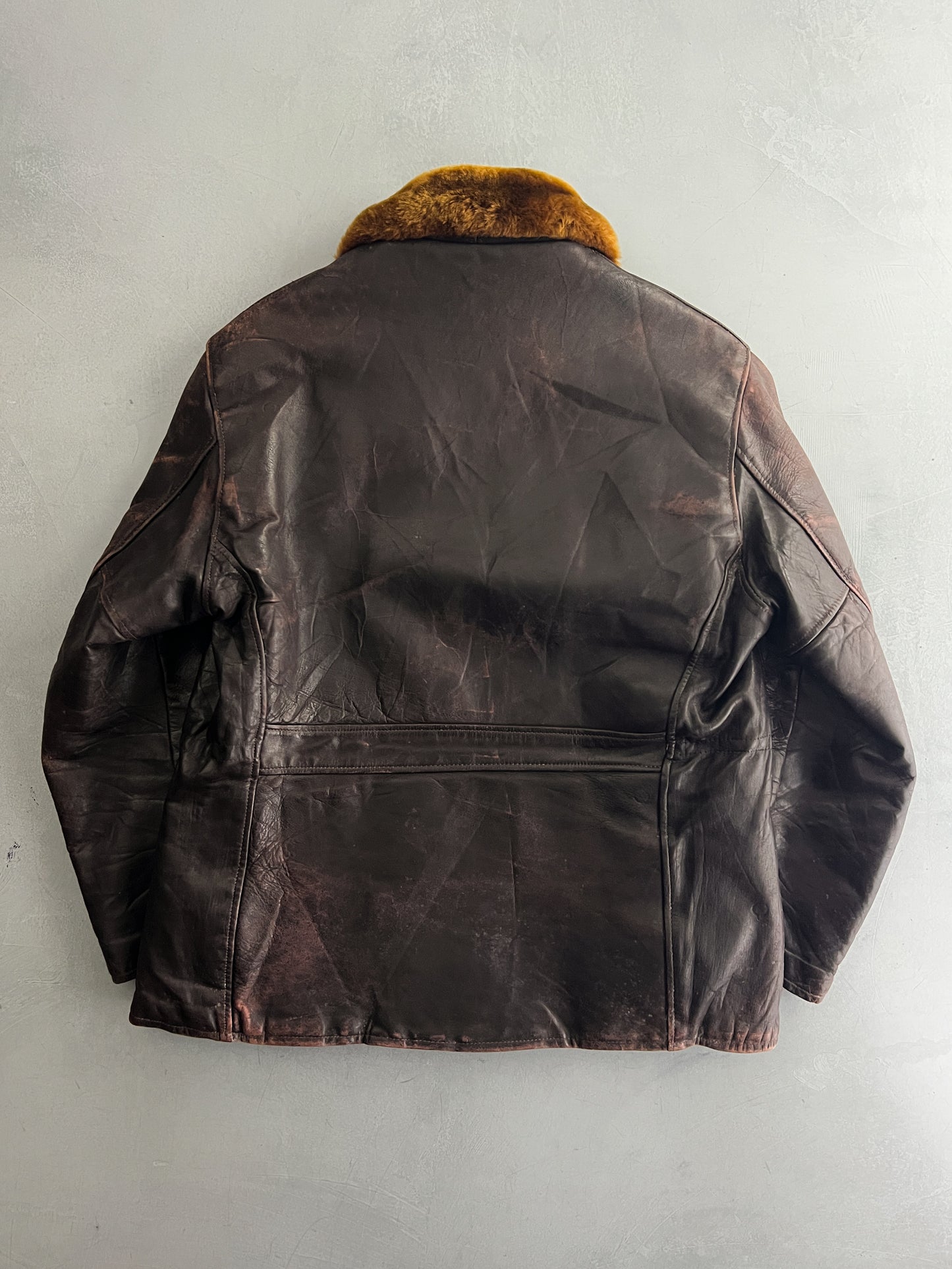 1940's Horse Hide Townsmen Motorcycle Jacket [L]