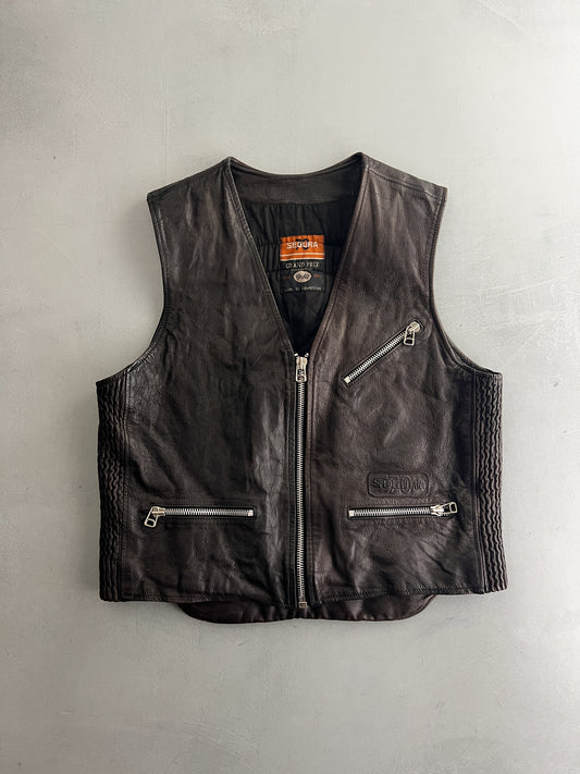 Harley Davidson Gran Prix Edition Leather Vest [L]