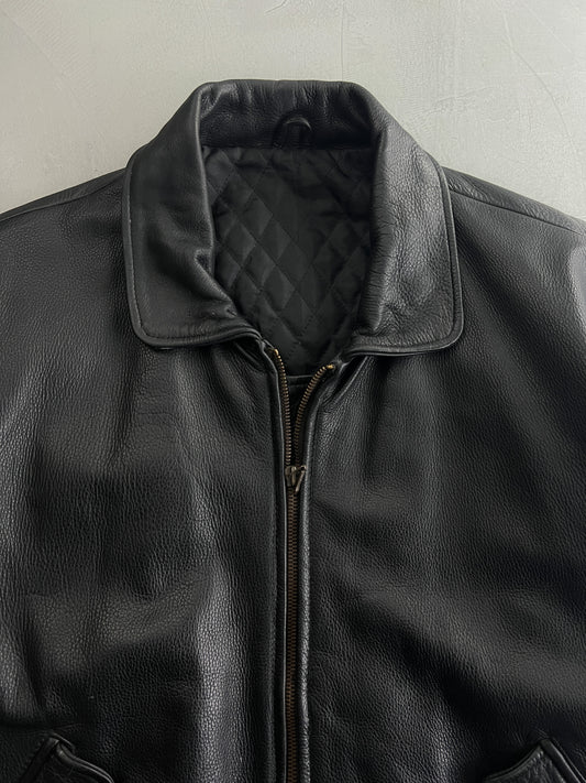 1990's Leather Bomber [L/XL]