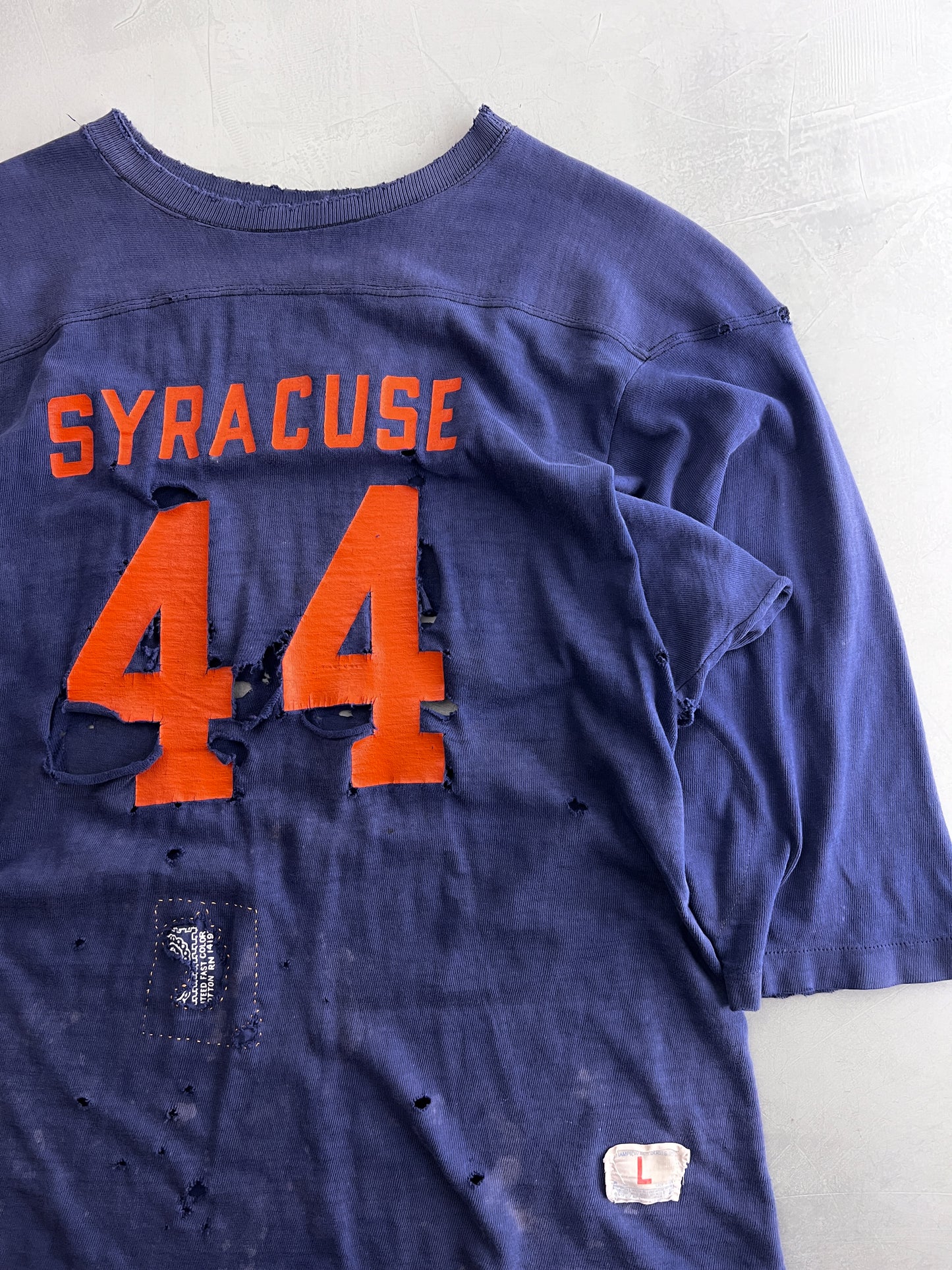 60's Trashed Champion Syracuse Jersey [L/XL]