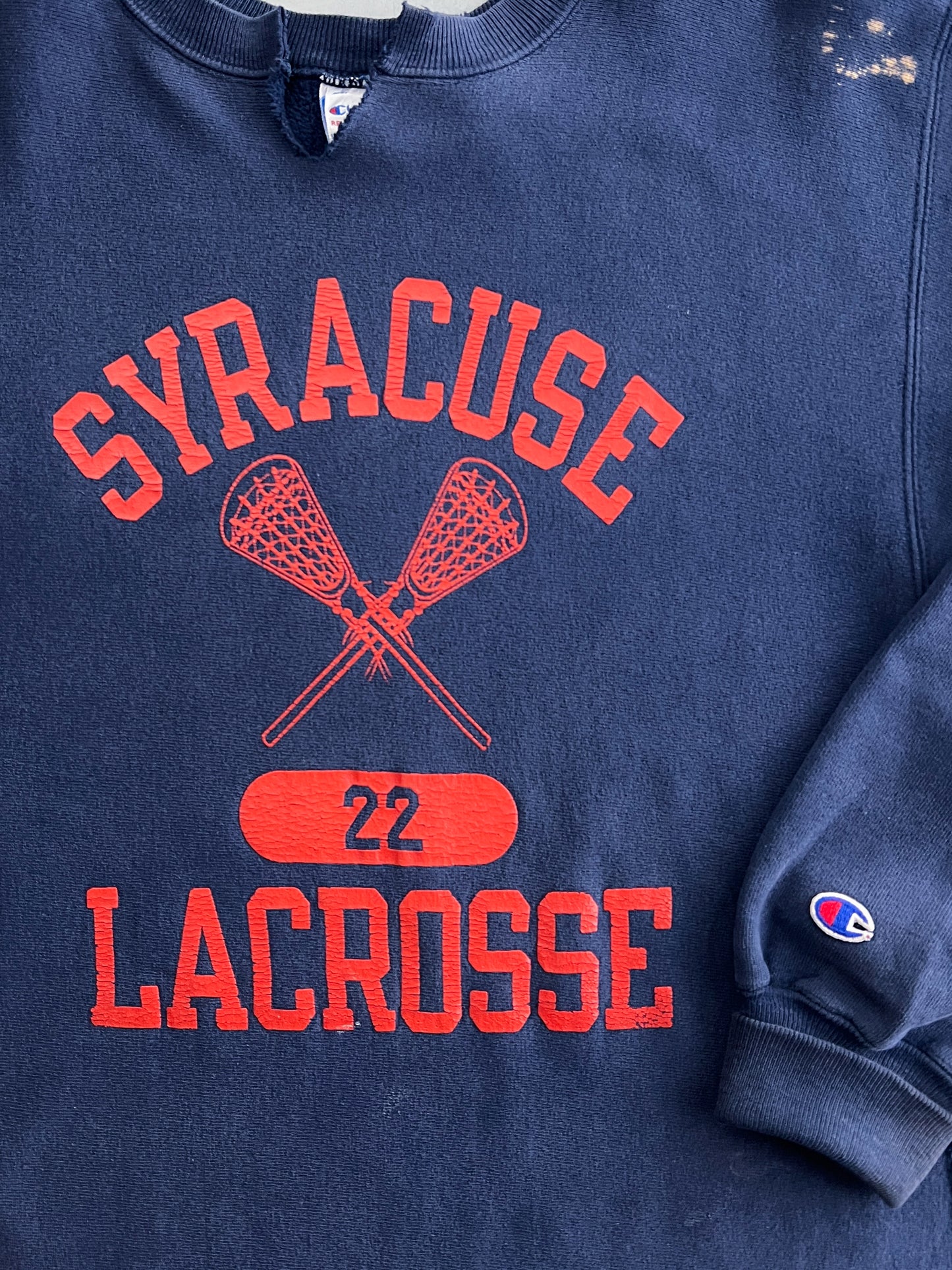 90's Champion Reverse Weave Syracuse Sweatshirt [L/XL]