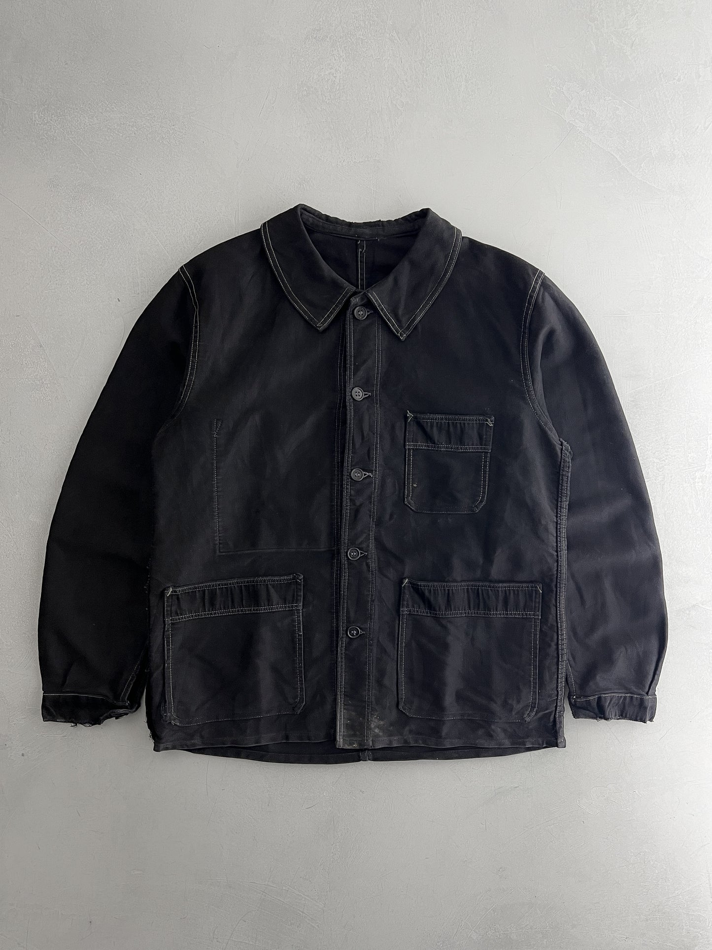 1930's French Moleskin Chore Jacket [L]