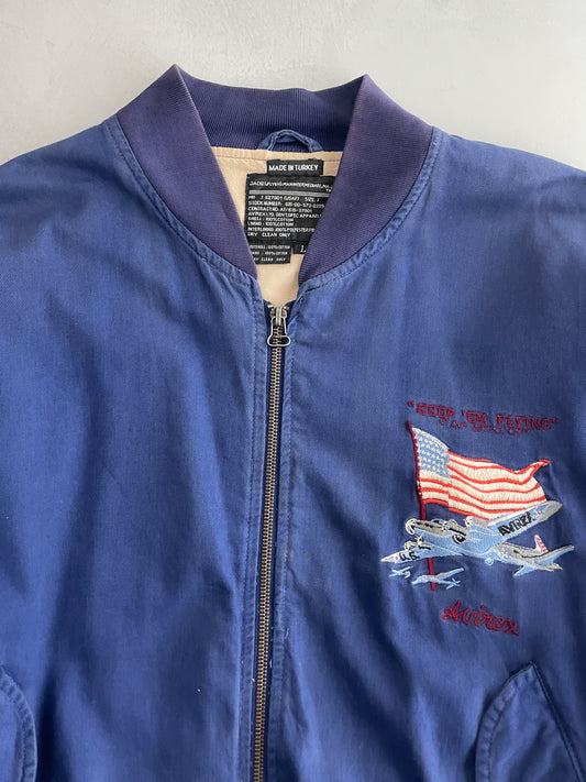 Avirex "Keep Em Flying" Flight Jacket [L]