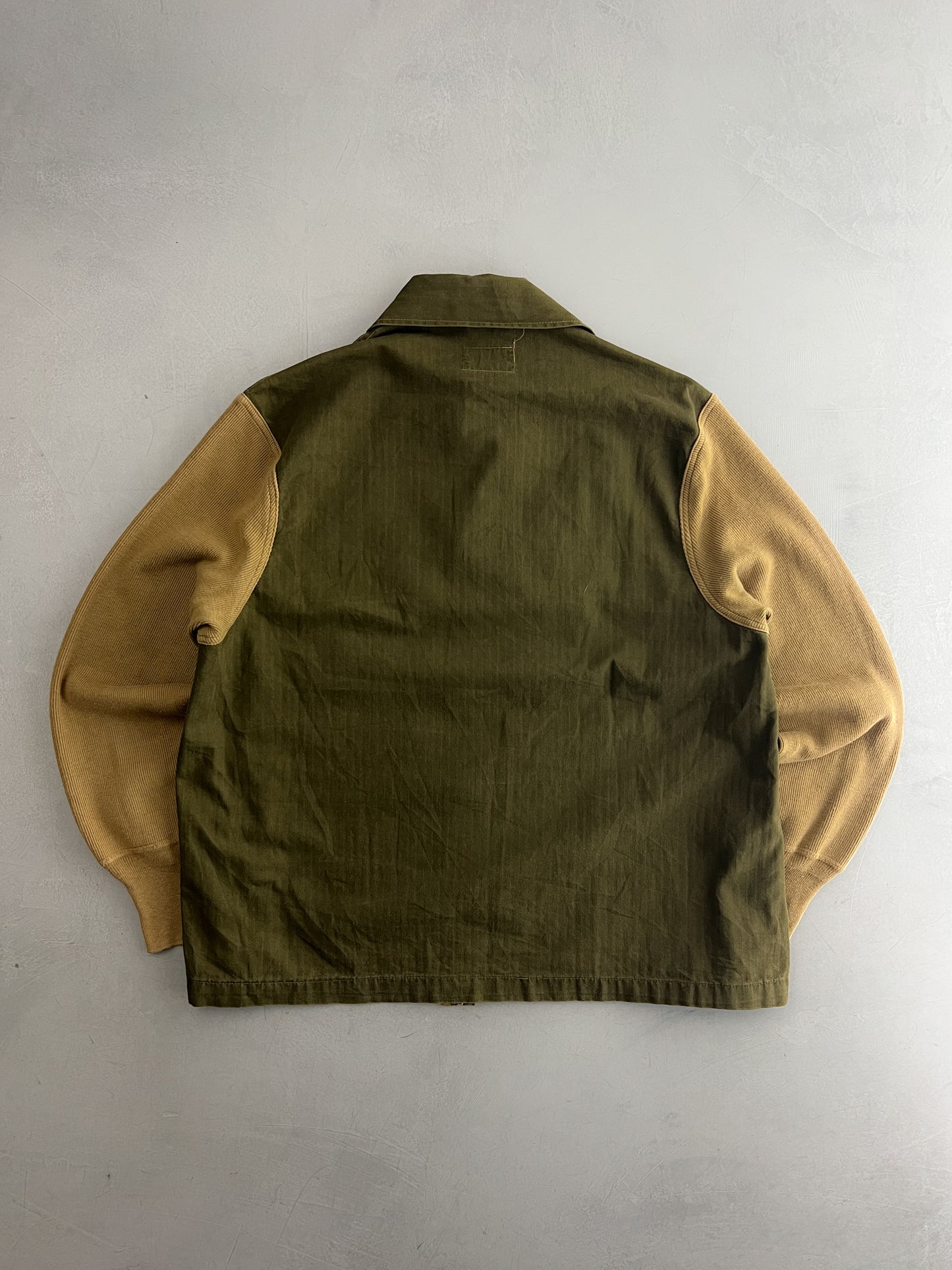 60's Dutch Military H.B.T. Field Shirts w Ribbed Sleeves [L]