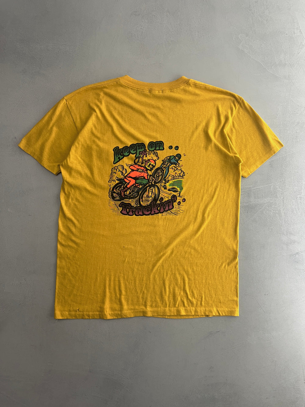 Keep On Trackin'... Pocket Tee [XL]