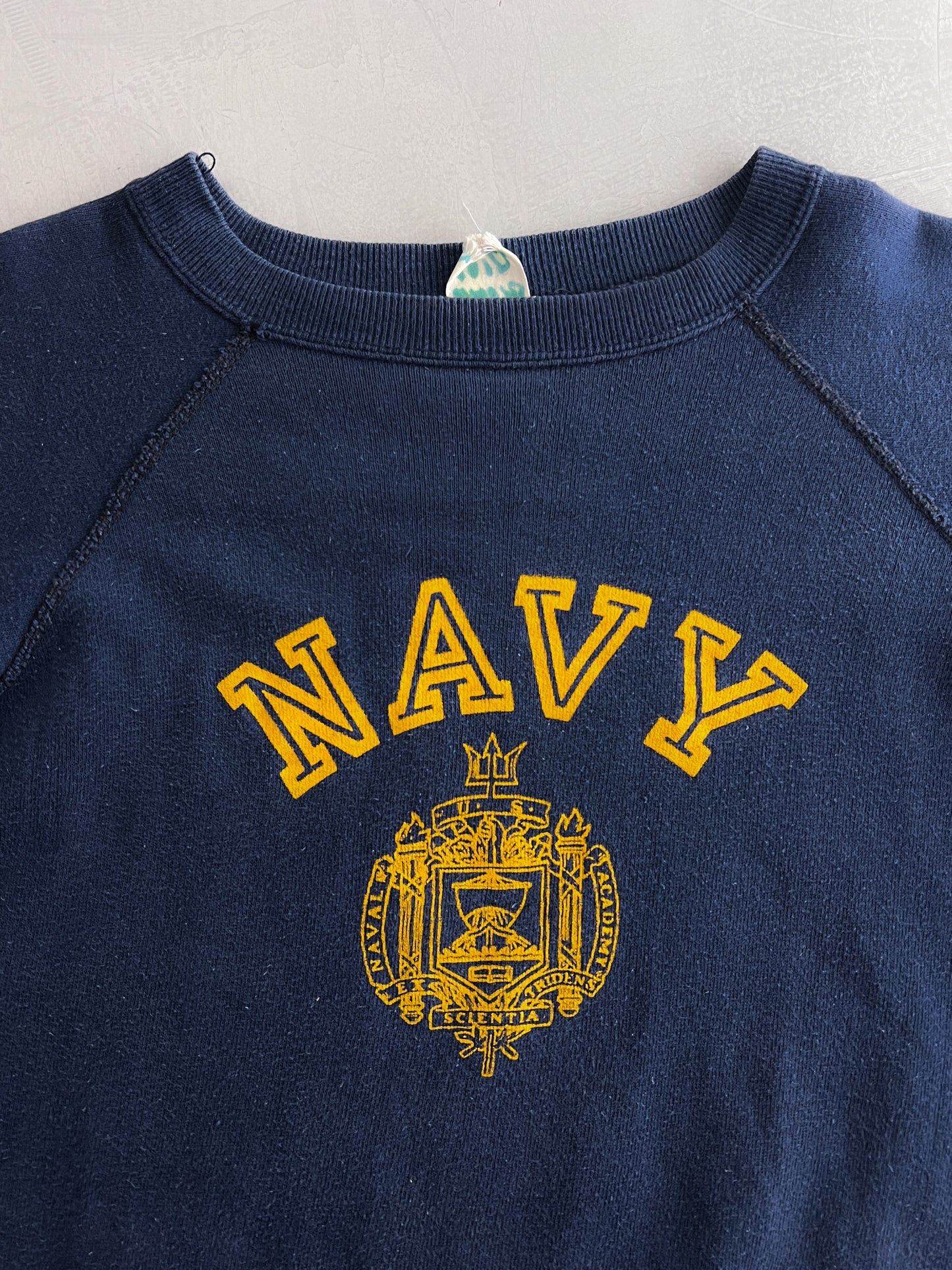 Faded 1960's Champion 'NAVY' Sweatshirt [M]