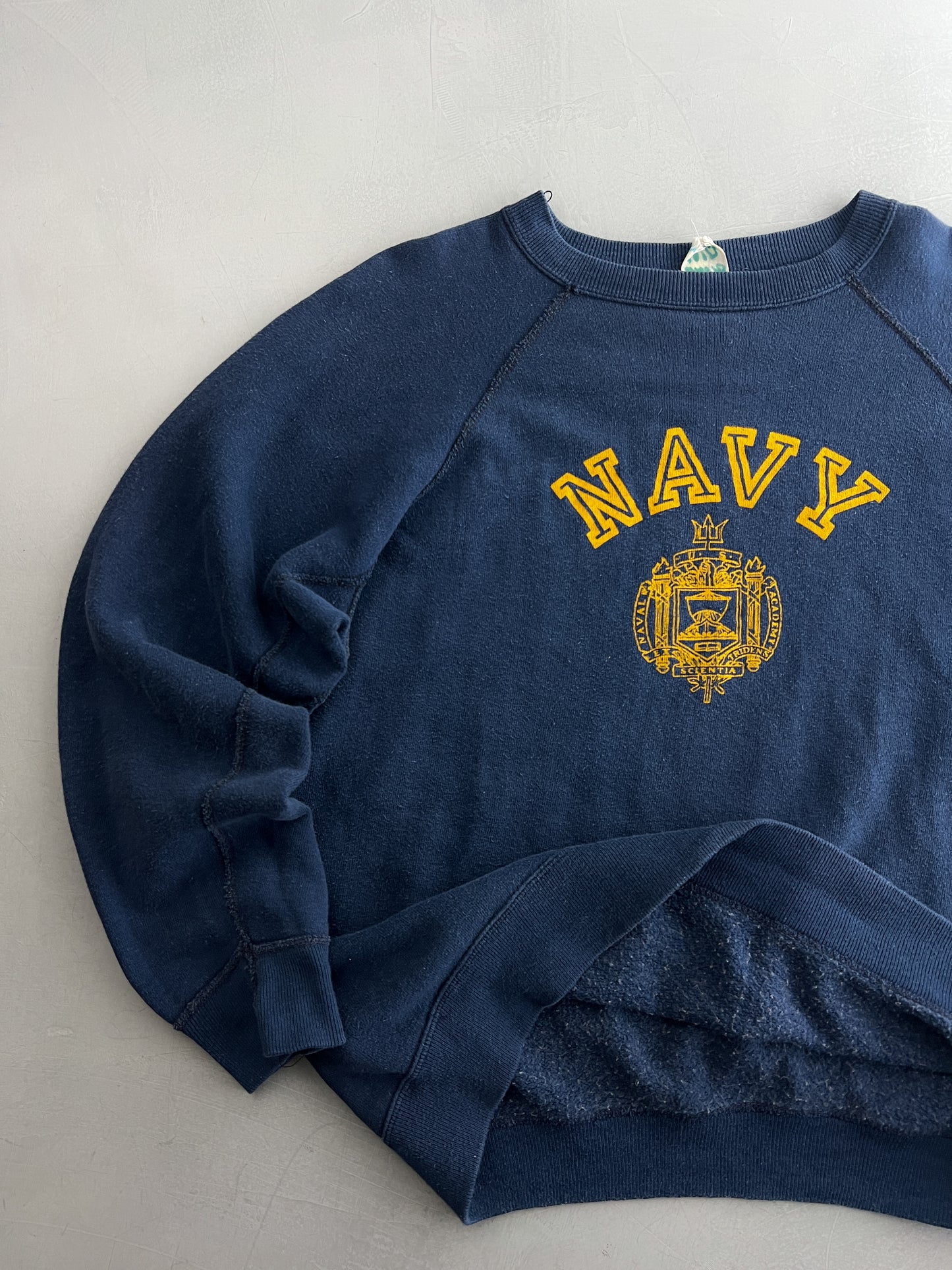 Faded 1960's Champion 'NAVY' Sweatshirt [M]