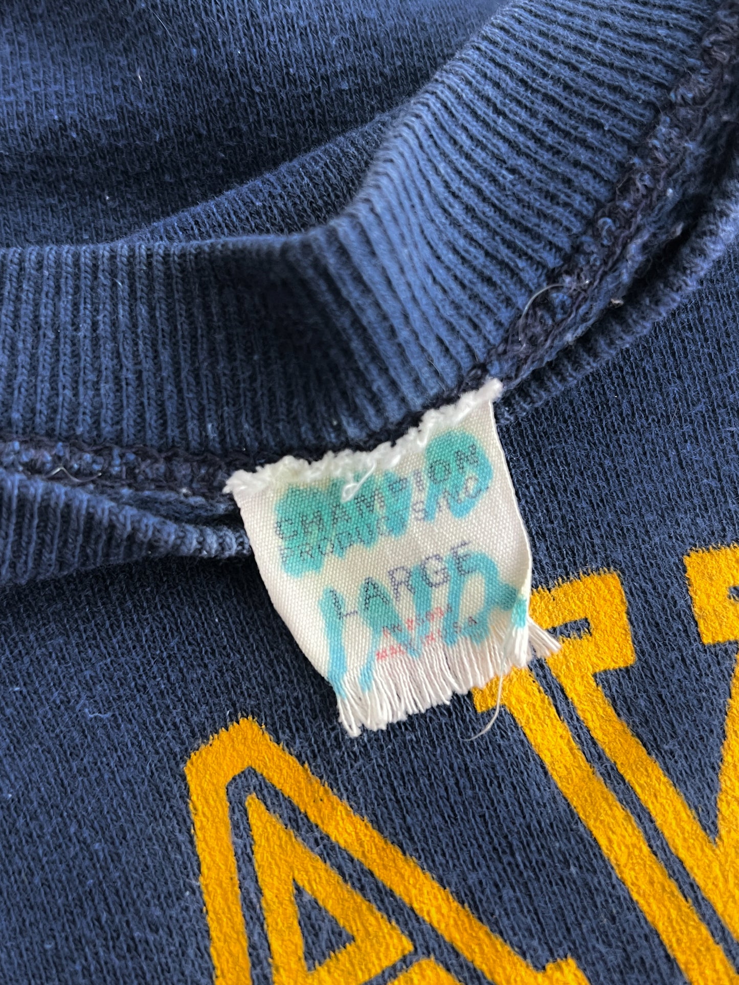 Faded 1960's Champion 'NAVY' Sweatshirt [M]