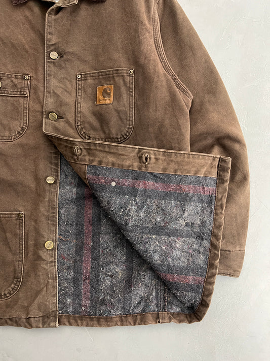 Faded Carhartt Chore Jacket [L]