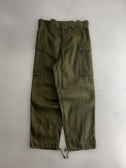 60's Dutch Army H.B.T. Field Pants [34"]