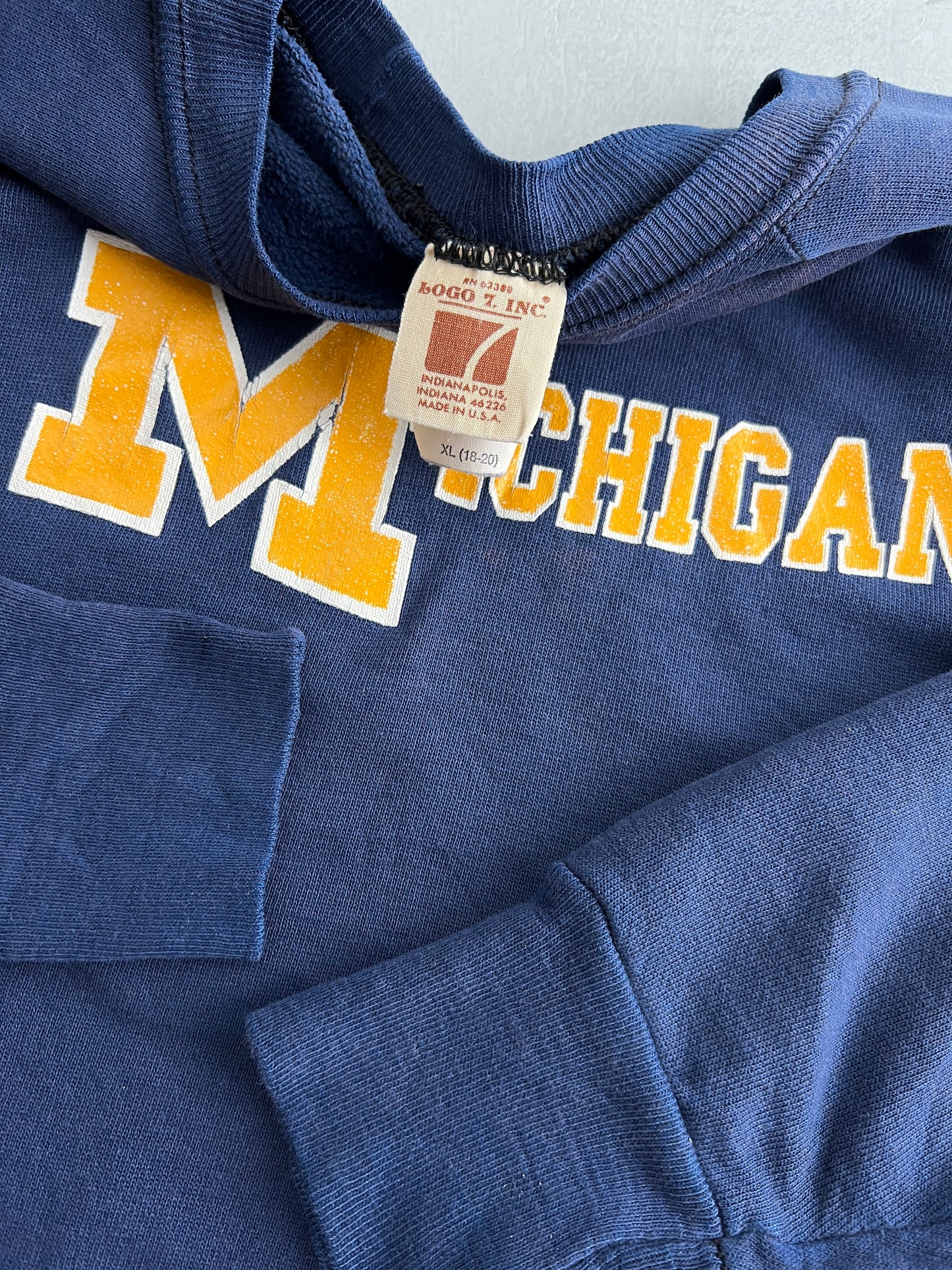 Faded 70's Michigan Sweatshirt [S/M]