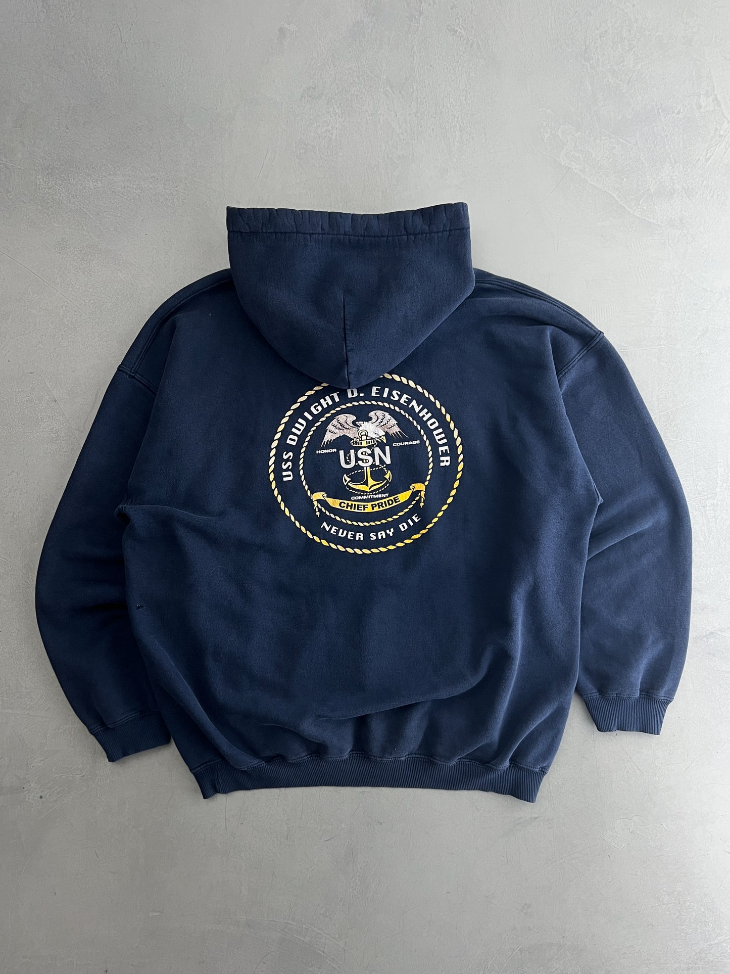 Faded U.S.N. Hoodie [XL]