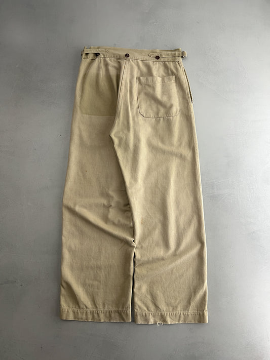 50's Aus Military Press Stud Pants [32"]