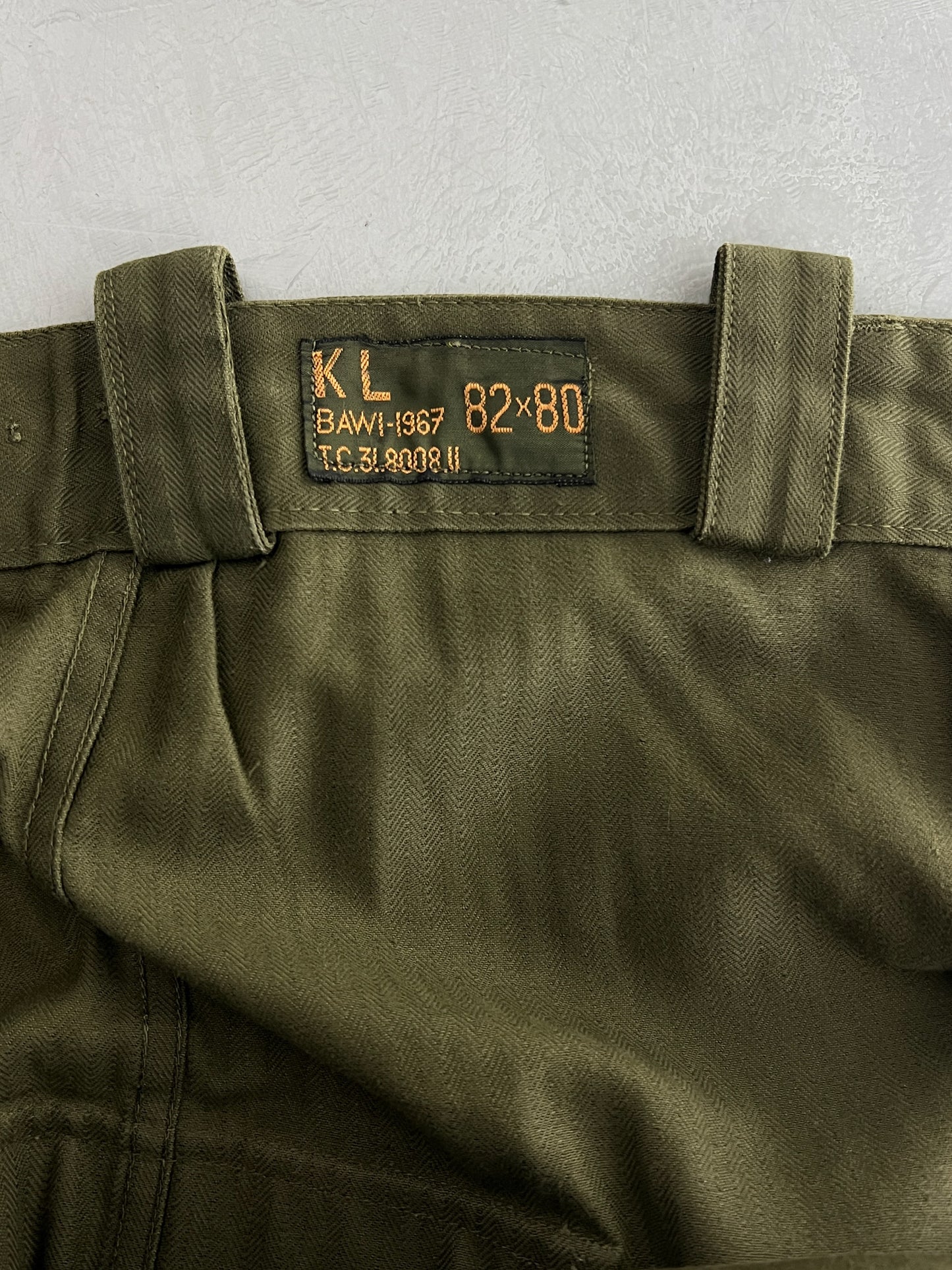 60's Dutch Army H.B.T. Field Pants [34"]