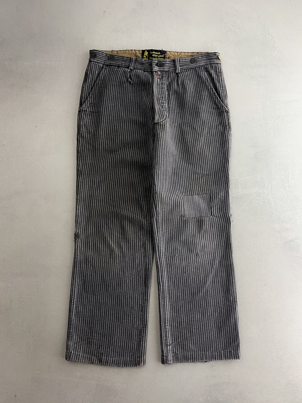 1950's French Salt n Pepper Work Pants [32"]