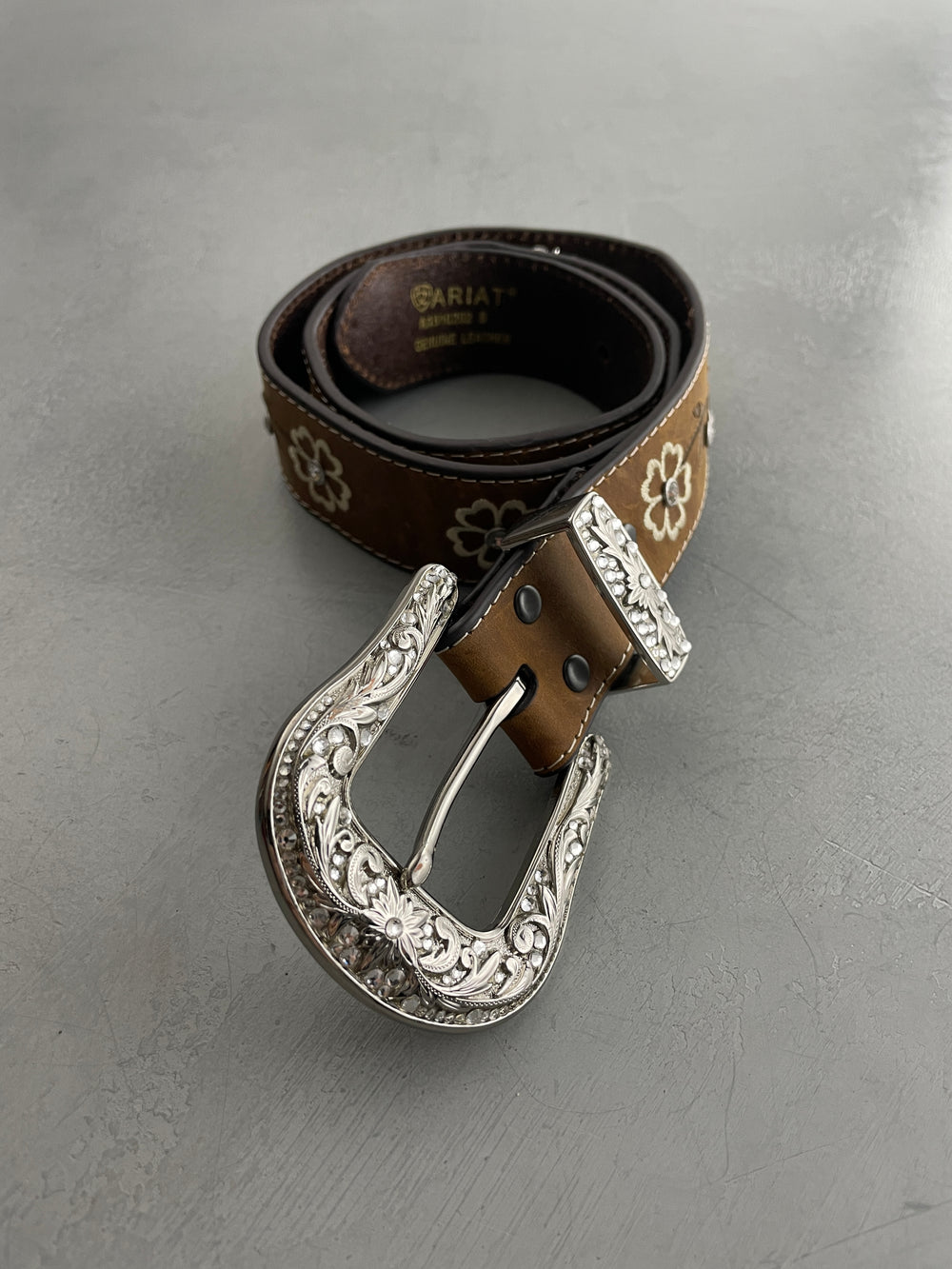 Rhinestone Western Belt [27.5"-31.5"]